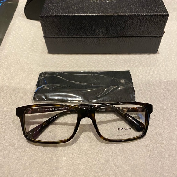 PRADA TORTOISE EYEGLASSES/ OPTICAL FRAMES BRAND NEW MADE IN ITALY - Picture 2 of 15